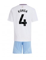 Aston Villa Ezri Konsa #4 Venkovní dres pro děti 2024-25 Krátký Rukáv (+ trenýrky)